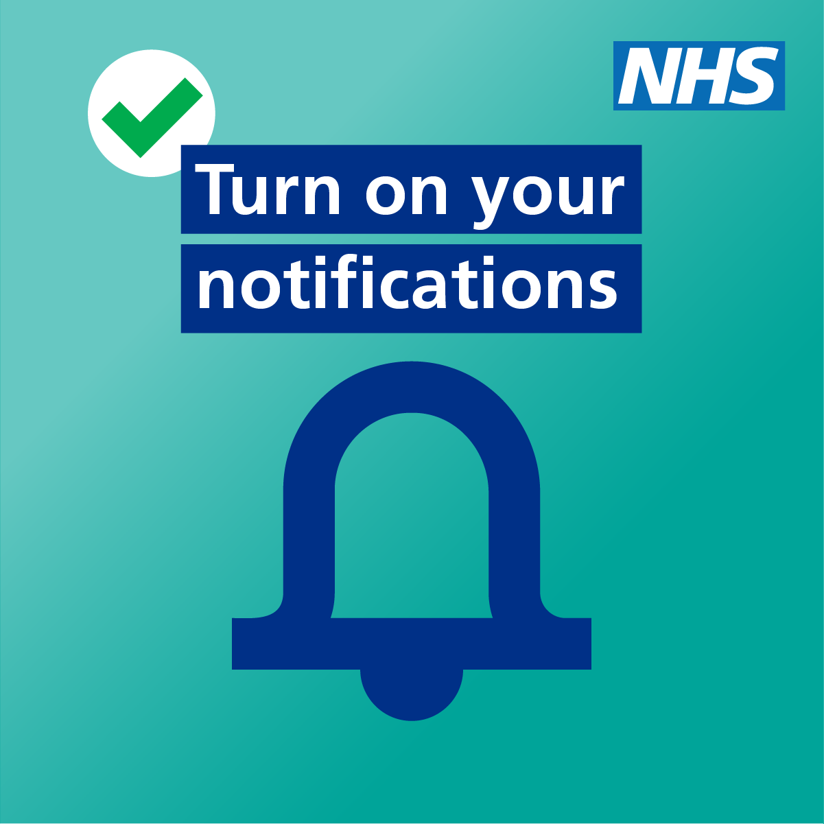 turn on nots nhs app