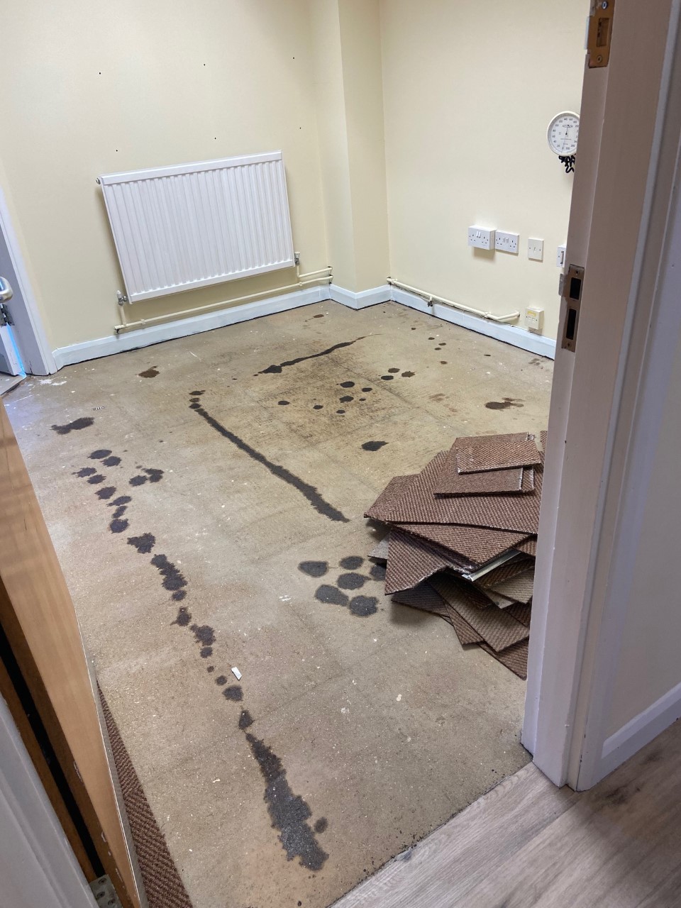 Nurses room at Green Lane Medical Centre, emptied due to renovation.